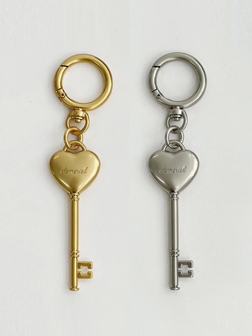 Volume Heart Key Charm