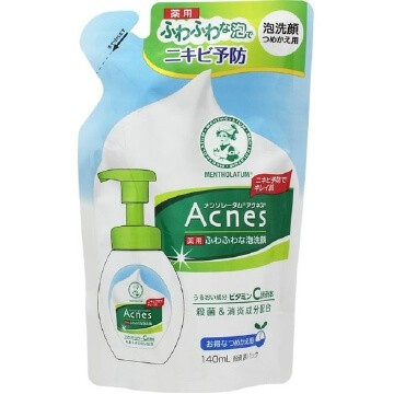 Rohto Mentholatum Acnes Medicated Fluffy Foam Facial Cleanser (140ML)