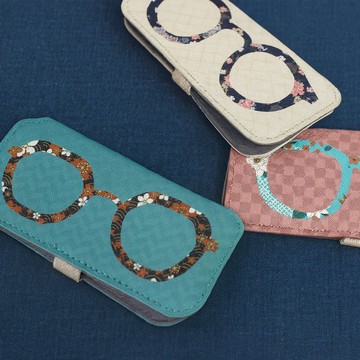 隨身眼鏡套 Calmo Eyeglass Case カルモ 纖薄眼鏡盒 日本和服圖案 (KIMONO PRINT DESIGN)