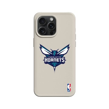 iPhone 15 Pro Max SolidX 貝殼灰 - NBA - Logo-夏洛特黃蜂 Charlotte Hornets
