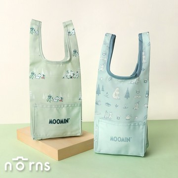 【Norns】Moomin雙耳飲料袋- Norns Original Design 正版授權 防水 折疊式環保飲料提袋(每款式最少需購買2件)