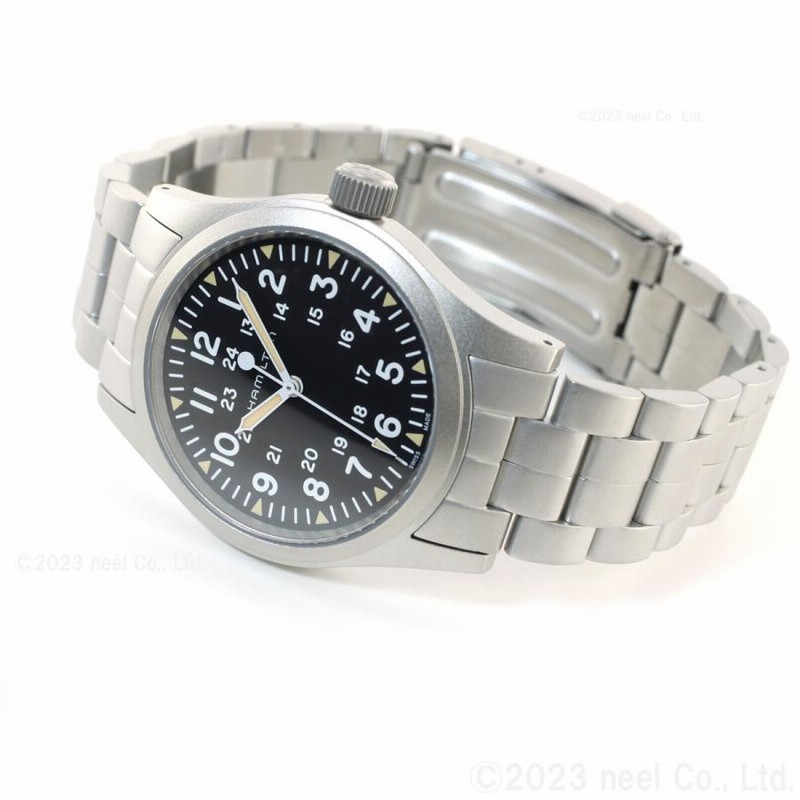 ハミルトン カーキフィールド 38mm 手巻 メカニカル H69439131 カーキ フィールド Mechanical 38mm - ダイヤルカラー:ブラック