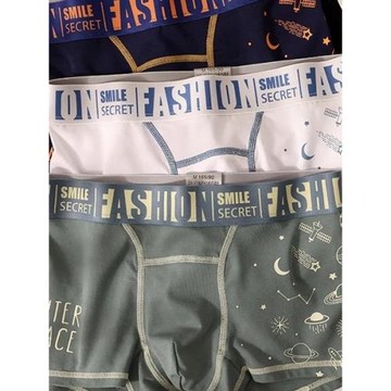 (免運)中腰大碼男士內褲莫代爾棉寬松褲衩平角深襠高腰高彈褲頭純棉襠