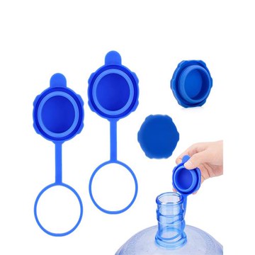 通用型桶裝純凈水硅膠密封蓋子礦泉水桶空桶帶圈替換蓋防塵塞