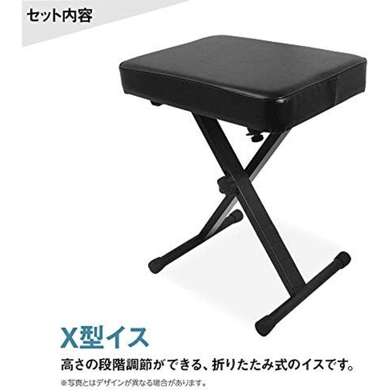 デジタルピアノセット Roland GO-61P 61鍵盤 Xスタンド・Xイス・ダンパーペダル・ヘッドホン・純正ケースセット ローランド