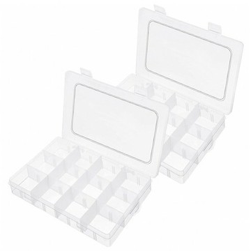 [福利商品]24-8_ahoye-12格飾品收納盒-工具盒-零件盒-19-5-x-13-x-3-5cm-2個