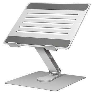 Home Planet 360度可旋轉金屬筆電支架  銀色  1個