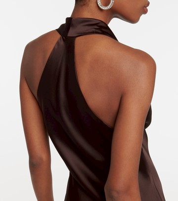 Norma Kamali Draped halterneck gown