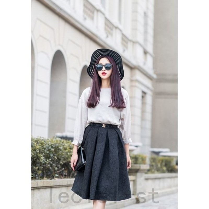 花柄 フレアスカート 膝丈 レディース ミドル丈 フレアスカート 刺繍 レース フラワー 花柄スカート 通販 Lineポイント最大0 5 Get Lineショッピング