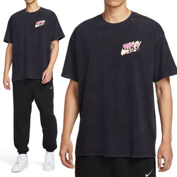 Nike As M Nk Tee M90 Dna Ho25 短袖 男款 黑色 水洗 印花 T恤 HV1769-010