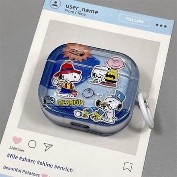 可愛牛仔史努比矽膠耳機保護殼 全包防摔 適用 Airpods4/3 代、2 代、Pro2 蘋果藍牙耳機套
