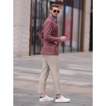 春秋上衣英倫雅痞風搭配西裝外套