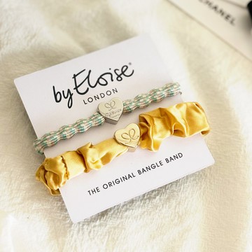 英國 ByEloise London 千鳥織波浪髮圈 陽光海岸組