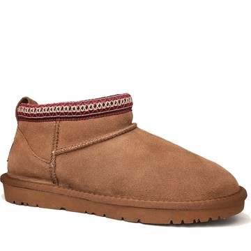 LA CONTE CAMEL CASUAL CLOSED WARM BOOTS 棕色女款鞋子