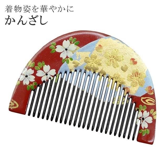 ✳️値下げしました✳️日本髪芸鼓振り袖櫛・平打ち金銀菊・菖蒲・桜