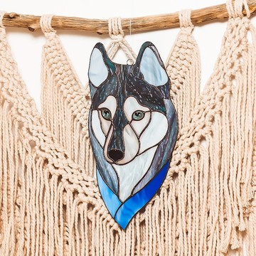 彩色玻璃客製寵物肖像裝飾紀念禮物家居裝飾