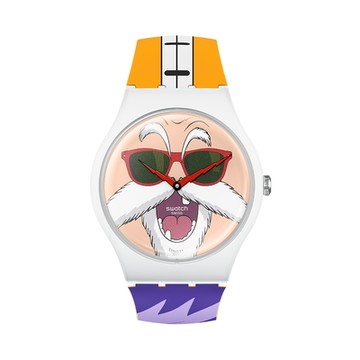 Swatch New Gent 原創系列手錶 龜仙人Kamesennin X Swatch七龍珠Z聯名錶 (41mm) 男錶 女錶
