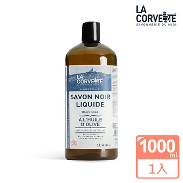 LA CORVETTE 法釩 經典黑皂液 - 無香料 -橄欖油配方1000ml