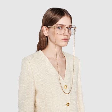 GUCCI｜GG1092OA-001 金屬光學眼鏡【葛洛麗雅眼鏡】