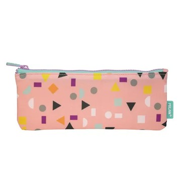 單口式筆袋／快樂機器人／粉【MILAN】 TAAZE讀冊生活