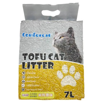 元氣家族 天然豌豆凝結貓砂 7L 豆腐貓砂 除臭  1袋  純粹原味