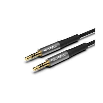 POLYWELL 3.5mm AUX音源線 公對公 三極 /0.5M