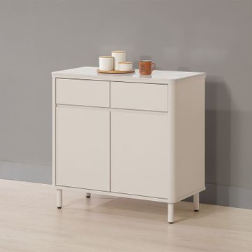 MUNA家居  曼尼亞2.7尺雙門岩板餐櫃下座    81.2X40X80.4cm