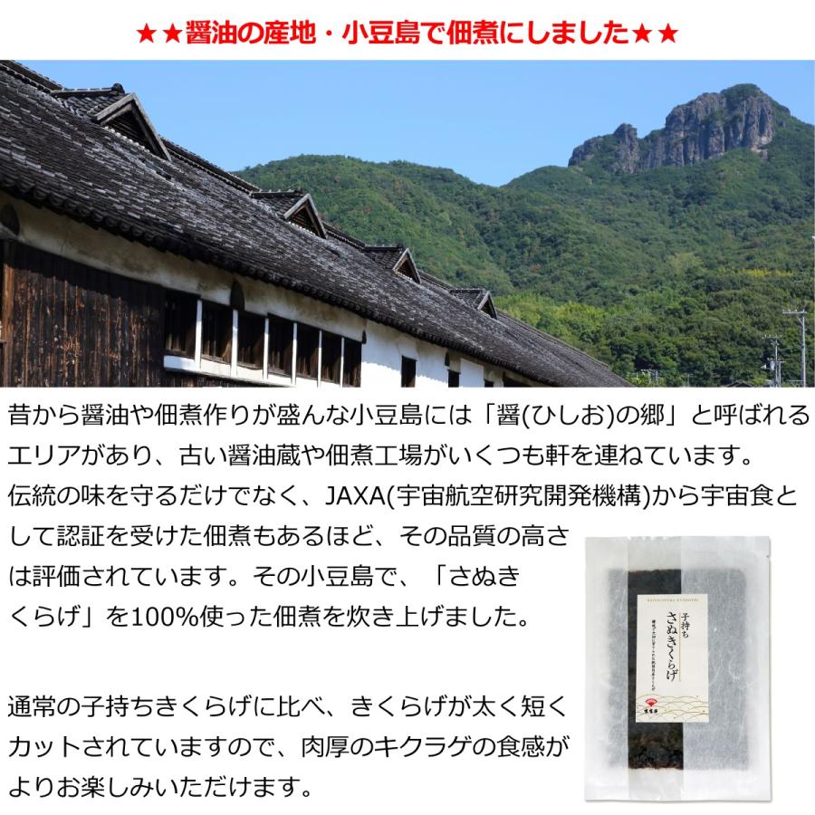 こだわり 子持ちきくらげ  香川県産 きくらげ 佃煮 さぬきくらげ 120g 袋入り 送料無料 メール便