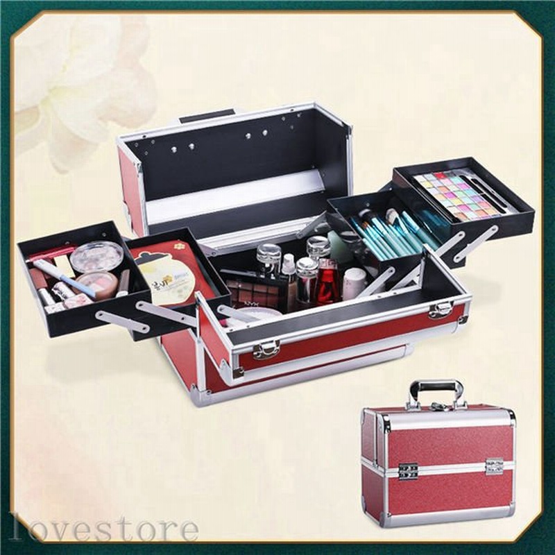 大容量 メイクボックス ネイル収納箱 メイクアップケース 鍵付き 防水 持ち運び便利 整理収納 耐久性 騒音なし 防塵 母の日 卓上収納 通販 Lineポイント最大0 5 Get Lineショッピング