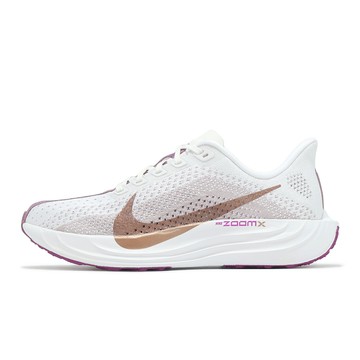 Nike 慢跑鞋 Wmns Pegasus Plus 女鞋 白 紫 氣墊 緩震 針織 運動鞋 FQ7261-108
