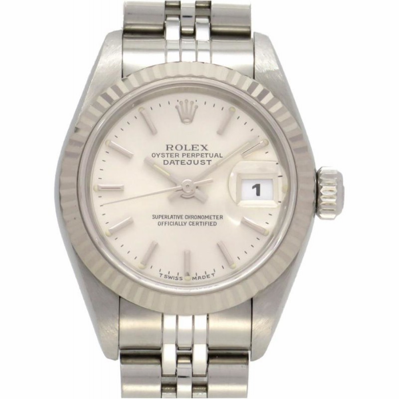 美品 ロレックス デイトジャスト 69174 自動巻き 腕時計 SS/K18WG シルバー文字盤 0005 ROLEX レディース |  LINEショッピング