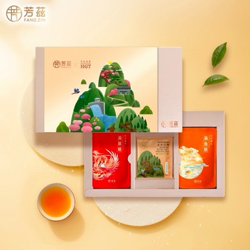 【快速出貨】【芳茲】金萃御品聯名禮盒(常溫)雞魚饗宴(5+5入)+華剛金賞茶包4包/組(贈精美提袋)