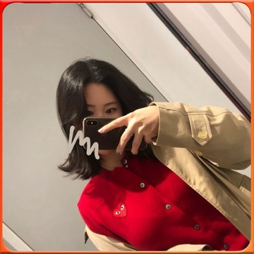🥇台灣出貨🥇 日係愛心兒童針織開衫紅心羊毛刺繡毛衣情侶男女親子外套一傢三口 ✨️滿額免運✨️147-12-B