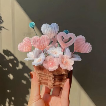 🔥熱銷🔥創意扭扭棒手工diy材料包小花籃盆栽擺件花束聖誕禮物實用送朋友扭扭棒材料包 diy掛件吊墜 手工飾品