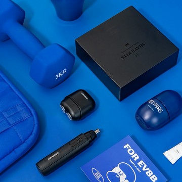 1+1 禮盒！快速出貨【奧本 mini 電鬍刀＋鼻毛刀 贈酷卡】父親節限定 / 男生禮物 / 獅子座 MB-044B+MB-041B