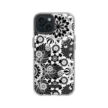 iPhone 15 Clear 透明 - Catalina Estrada - Floral Monochrome