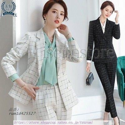 パンツスーツ レディース チェック柄 七五三 入学式 ママスーツ お宮参り フォーマル 結婚式 仕事 40代 パンツ 発表会 セットアップ オフィス 母親 卒業式 30代 通販 Lineポイント最大get Lineショッピング