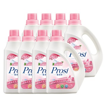 Prosi 抗菌抗蟎濃縮香水洗衣凝露-晨露玫瑰2000mlx8入