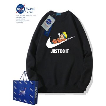 NASA聯名火影鳴人衛衣兒童2025秋裝薄款男童大中小童潮牌圓領上衣