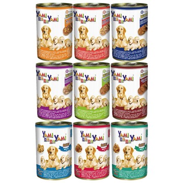 Yami 【12入組】-(羅浮大餐/鮮味角燒)系列大餐犬罐 400g