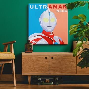 日本 VisualSonic 看見你的聲音 藍牙畫布音箱  Ultraman Neo