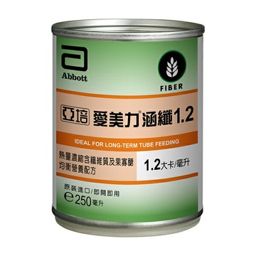 [效期2026-05] 亞培 愛美力涵纖1.2濃縮熱量均衡營養配方 (250ml/24罐/箱)【杏一】