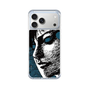 iPhone 17 Pro Max ClearX (MagSafe 兼容) 冰透藍 - 伊藤潤二驚選集 Junji Ito - 抽色設計款 - 十字路口的美少年