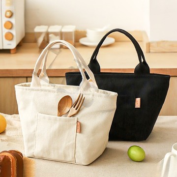 台灣隔日配💛加厚鋁箔 手提便當袋帆布袋 帆布包 保溫保鮮 便當袋 購物袋 手提袋 環保袋 無印風提袋 簡約提袋