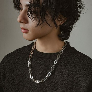 Unisex | 極晝系 - 長光 * 不銹鋼 粗鏈 中性 粗獷 項鍊