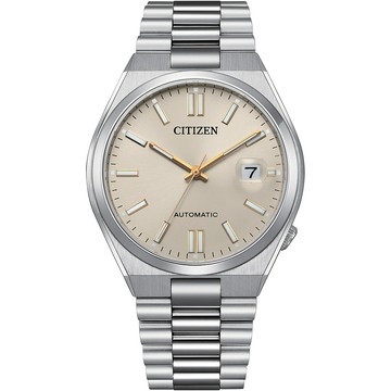 CITIZEN 香檳金自動上鍊機械錶/NJ0151-88W