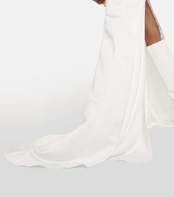 The Attico Feather-trimmed gown