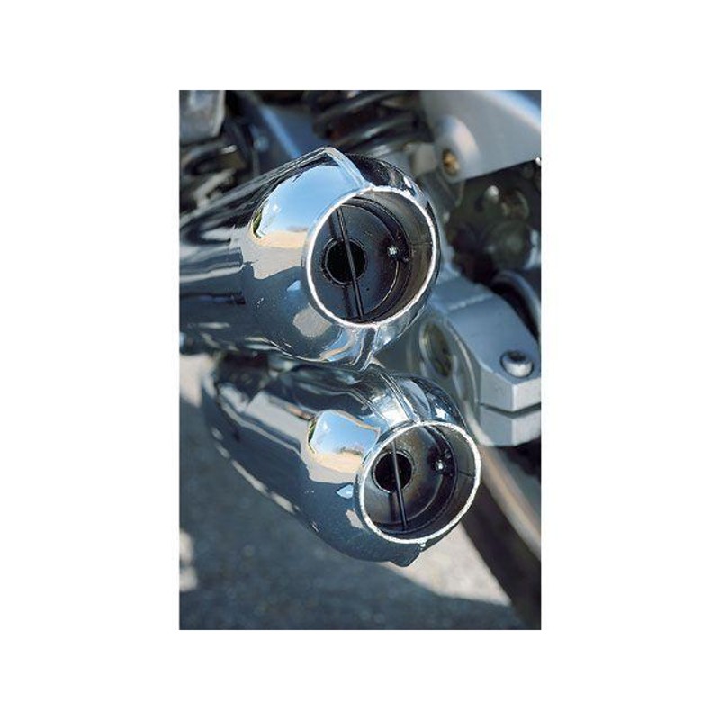 Mテック中京Zephyr X用マフラー ゼファーχ（ZEPHYR） NEW直管マフラー ブラック エムテック中京（M-TEC