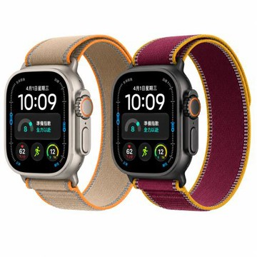 Apple Watch Ultra 4 GPS + LTE 49mm 鈦金屬錶殼搭配越野錶環 - M/L