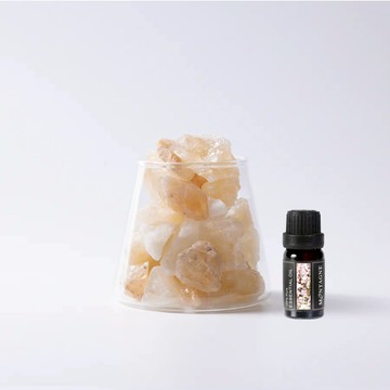 【Montagne】黃水晶｜富士山晶礦杯透明款（不贈杯蓋）｜快樂鼠尾草10ml_廠商直送